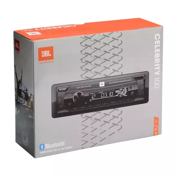 JBL Celebrity 100 1 DIN Radio MP3 Player Receiver Bluetooth USB SD Card  Input