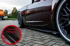 CUP Seitenschweller Sideskirts aus ABS passend für Opel GT Roadster Schwarzglanz