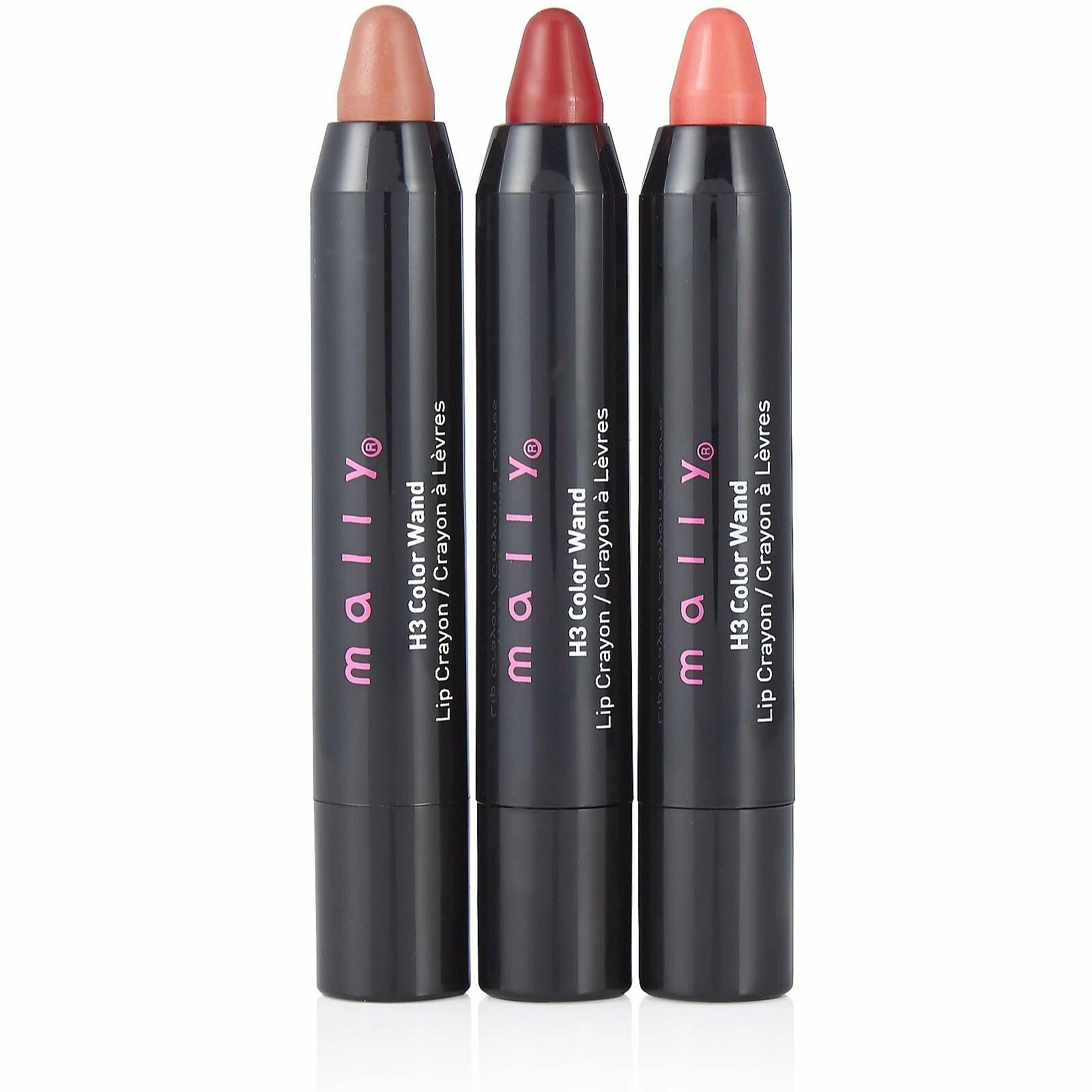 MALLY H3 COLOR WAND LIP CRAYON 3 PIECE KIT 0.1oz X 3