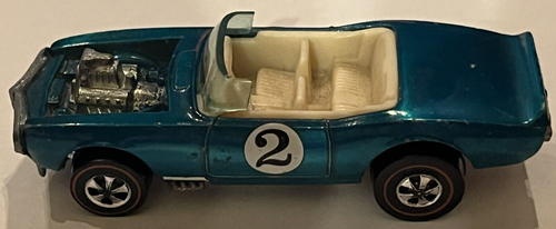 LIGHT MY FIREBIRD 1/64 HOT WHEELS 1969 ORIGINAL RED LINE SUPER RARE TEAL BLUE #2 - 第 3/8 張圖片