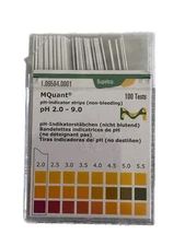 (100/Pk) SUPELCO MQuant Colorimetric pH 2.0-9.0 Indicator Strips 1095840001