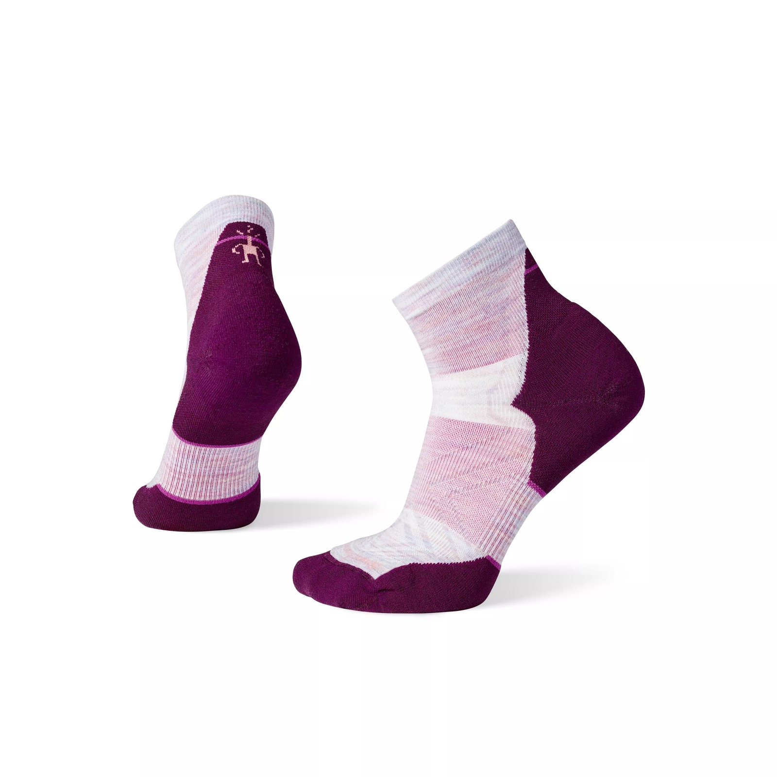 Smartwool Run Targeted Cushion Women's Ankle Socks, Purple Eclipse
