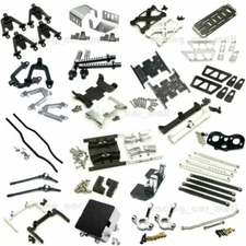 Alloy Chassis Lift Plate Skid Plate Bumper Servo Mount Links for RC Axial SCX10