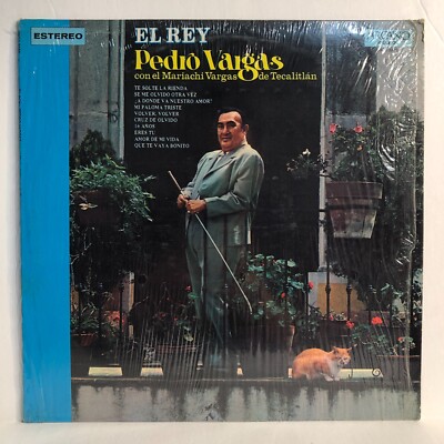 Pedro Vargas EL REY 12'' Vinyl Record LP Album 1974 Ranchera Latin Mariachi NM