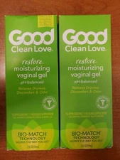 2 Pk: Good Clean Love Restore Moisturizing Vaginal Gel 2 oz (Exp 8/27) 0222-R2P7