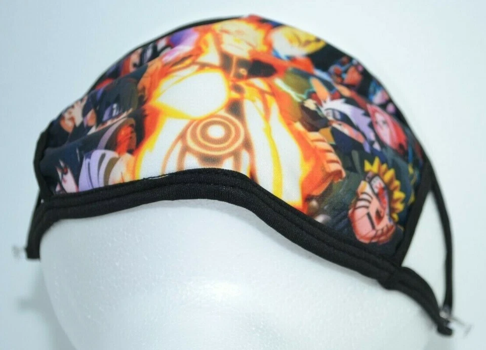 Máscara protectora con cubierta facial de anime Naruto niños/jóvenes nueva sin etiquetas Foto 4 de 4