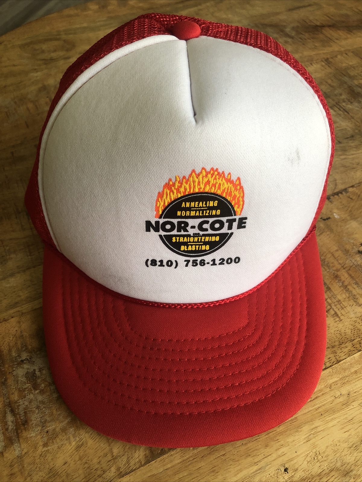 Vintage Mohr NOR-COTE Snapback Trucker Hat with Mesh Back and Foam Rope Rim