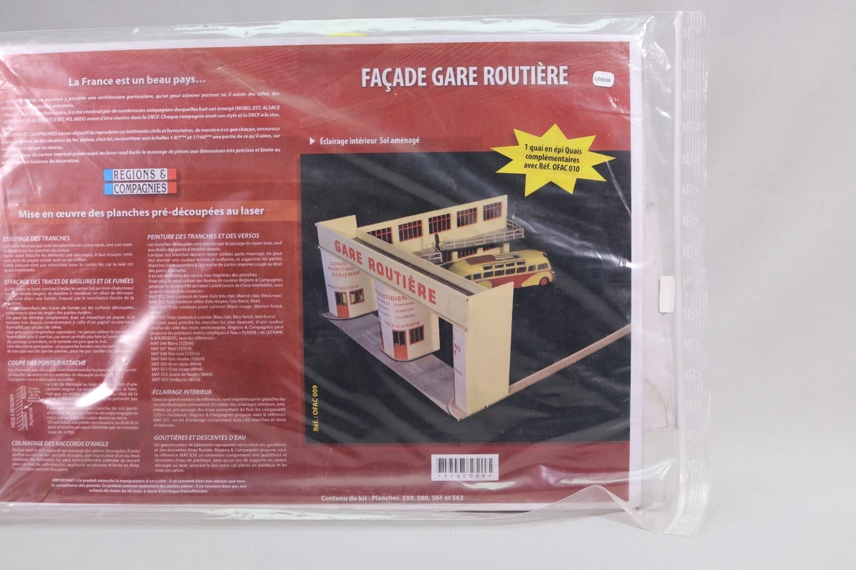 Kit Décoré Régions & Compagnies - Façade De Gare Routière - Échelle 1:43