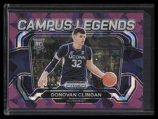 2024 Prizm Draft Donovan Clingan Campus Legends Purple Cracked Ice Prizm /149