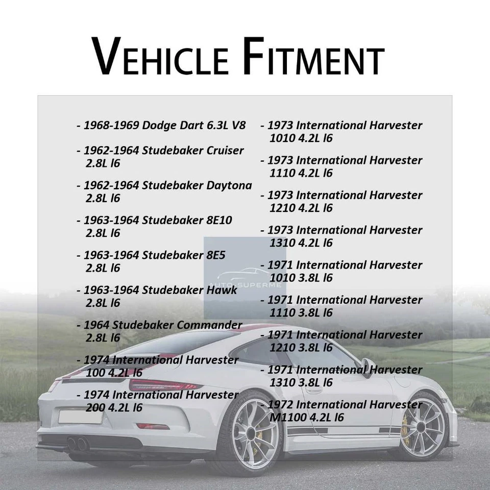 Manguera de refrigerante de radiador superior para International Harvester MS1210 1973 4,2 L puertas Foto 2 de 4