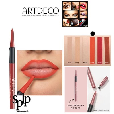 Crayon Contour Des Lèvres ARTDECO Couleur Orange – Rétractable, Effet Mat, Neuf Sous Emballage