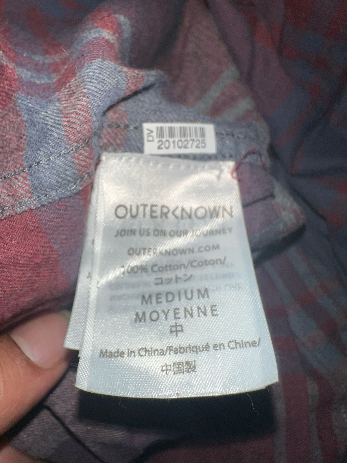 Outerknown Blanket Plaid Button Down Long Sleeve … - image 4