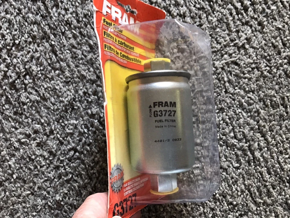 Filtro de combustible FRAM G3727 número de reorden G3727DP nuevo y sellado Foto 3 de 3