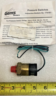 IMO INDUSTRIES GEM PS-EH-3-4M-B-FL-4 Pressure Switch USA