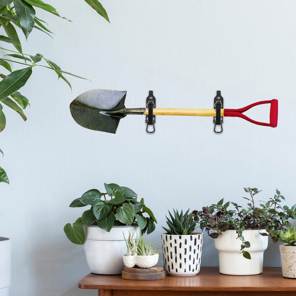  4 Pcs Shovel Mount Multipurpose Shovel Holder Clamp Wall Mount Kit