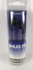 Magnavox Snug Fit in Ear Headphones Smooth Bass Black MHP4820-BK