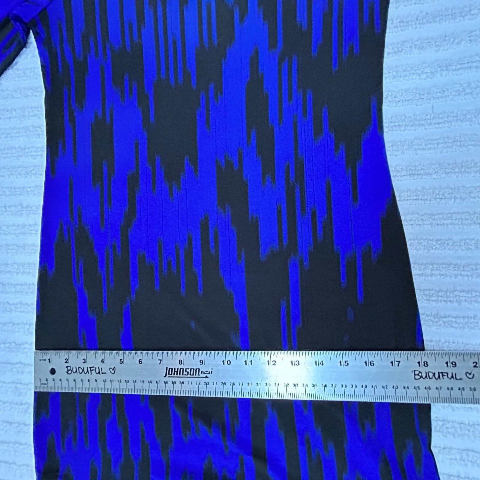 Michael Kors Mini Abito Tubino Donna Manica Lunga Ikat Dark Zurite Small