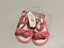 NWT Gymboree Jungle Jam bow Sandals Crib Shoes Baby Girl Infant 1,2,3,4