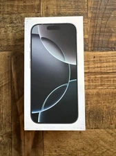 Apple iPhone 16 Pro white Titanium 128GB EMPTY BOX  Only