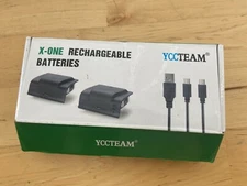 YCCTEAM Controller Charger for Xbox One w/ 2pcs 1200 mAh Rechargeable Batteries