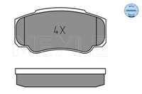Meyle 025 239 2120 Brake Pad Set, Disc Brake For CitroËN Fiat Peugeot