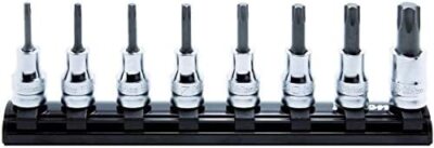 Koken Z-EAL 3/8 (9.5mm) SQ. Torx bit socket rail set 8 sets RS3025Z/8-L50