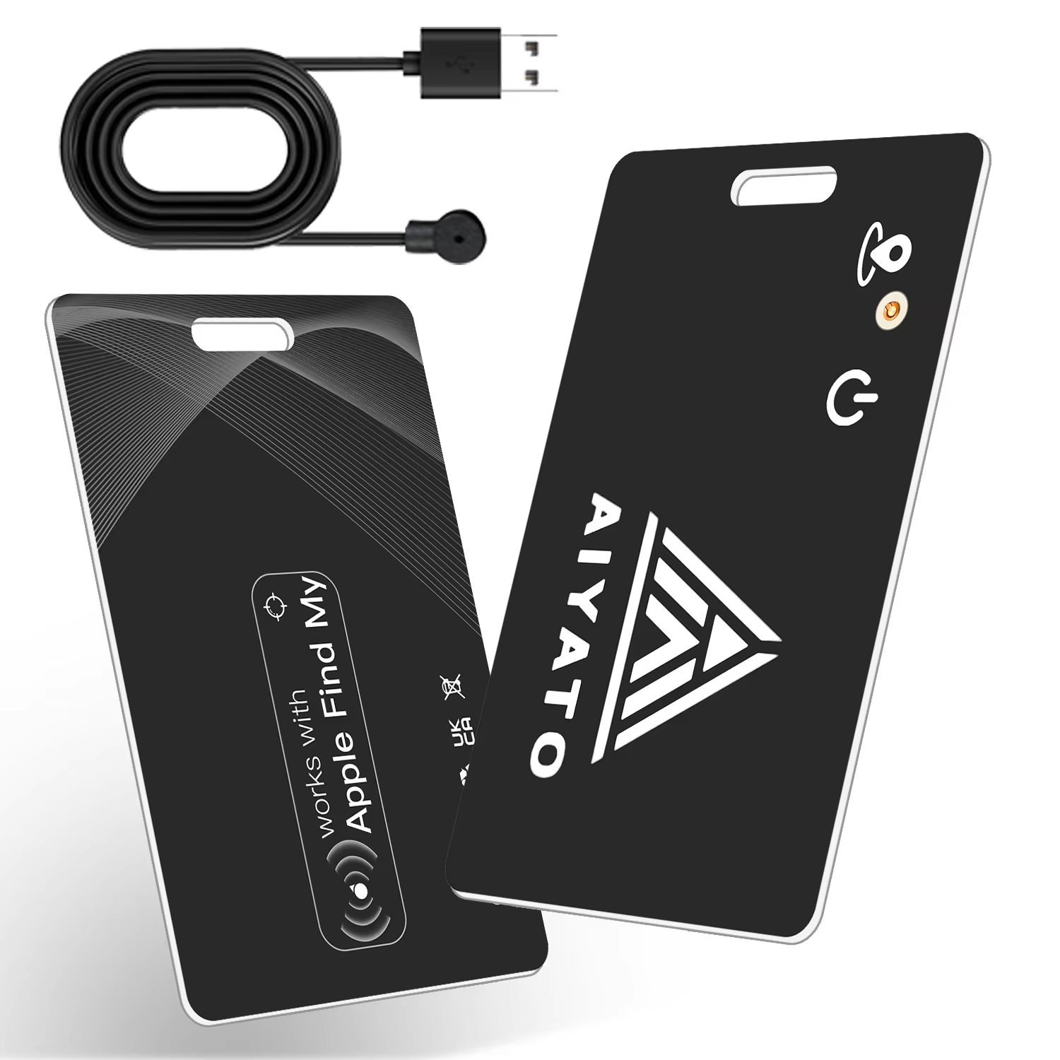 Airtag-Compatible Wallet Tracker Card with GPS for Wallet & Bag on Apple iOS-image