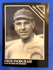MLB - Fred Snodgrass 1991 Sporting News Conlan Collection - Giants