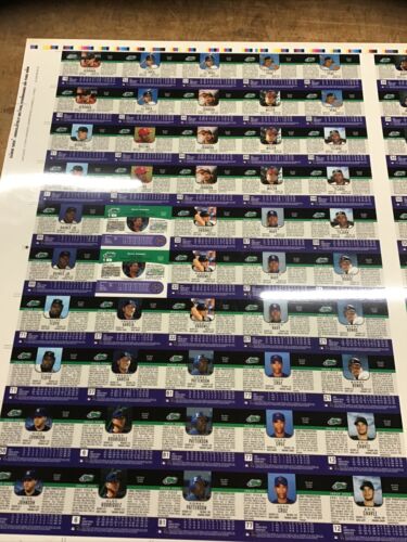 Rare 2002 eTopps Uncut Press Sheet Unfinished - Bonds, Sosa, Kobe, 194 Images - Picture 8 of 12