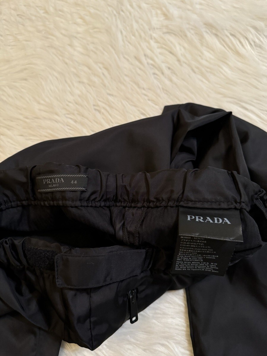 Prada Nylon Gabardine Pants Ankle Strap Cuff Black 44 | eBay Prada Nylon Gabardine Pants Ankle Strap Cuff Black 44 | eBay