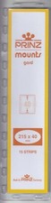 Prinz Stamp Mounts 215x40 mm Black Archival Holders 15 Long Term High Quality