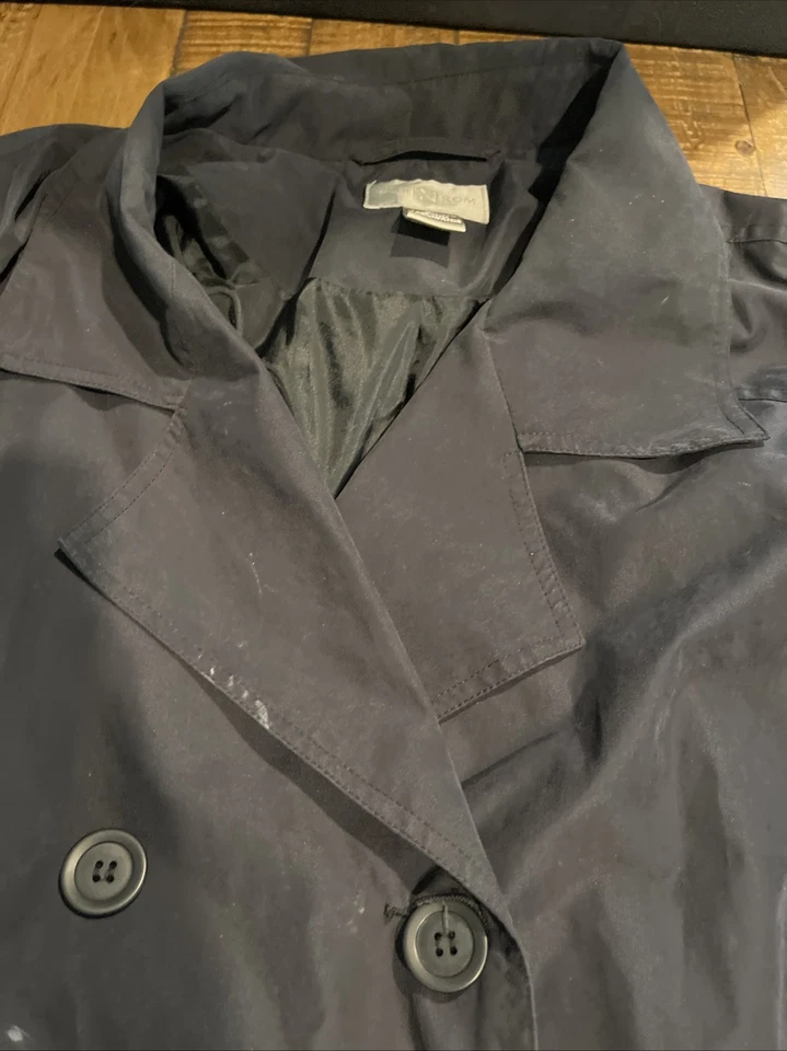 Gabardina Nordstrom negra para mujer talla XL longitud media ver fotos Foto 4 de 4