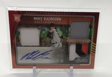 2022 Absolute Mike Baumann Tools Of The Trade 3 Swatch Autograph #TT3S-MB /50