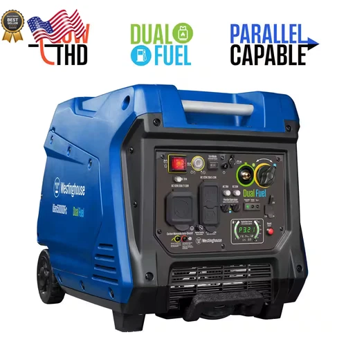Westinghouse RV-Ready Dual Fuel Inverter Generator 5000W Remote/Electric Start