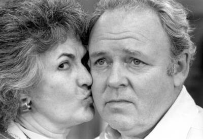 Bea Arthur Carroll O'Connor in All In The Family 1972 TV Old Photo