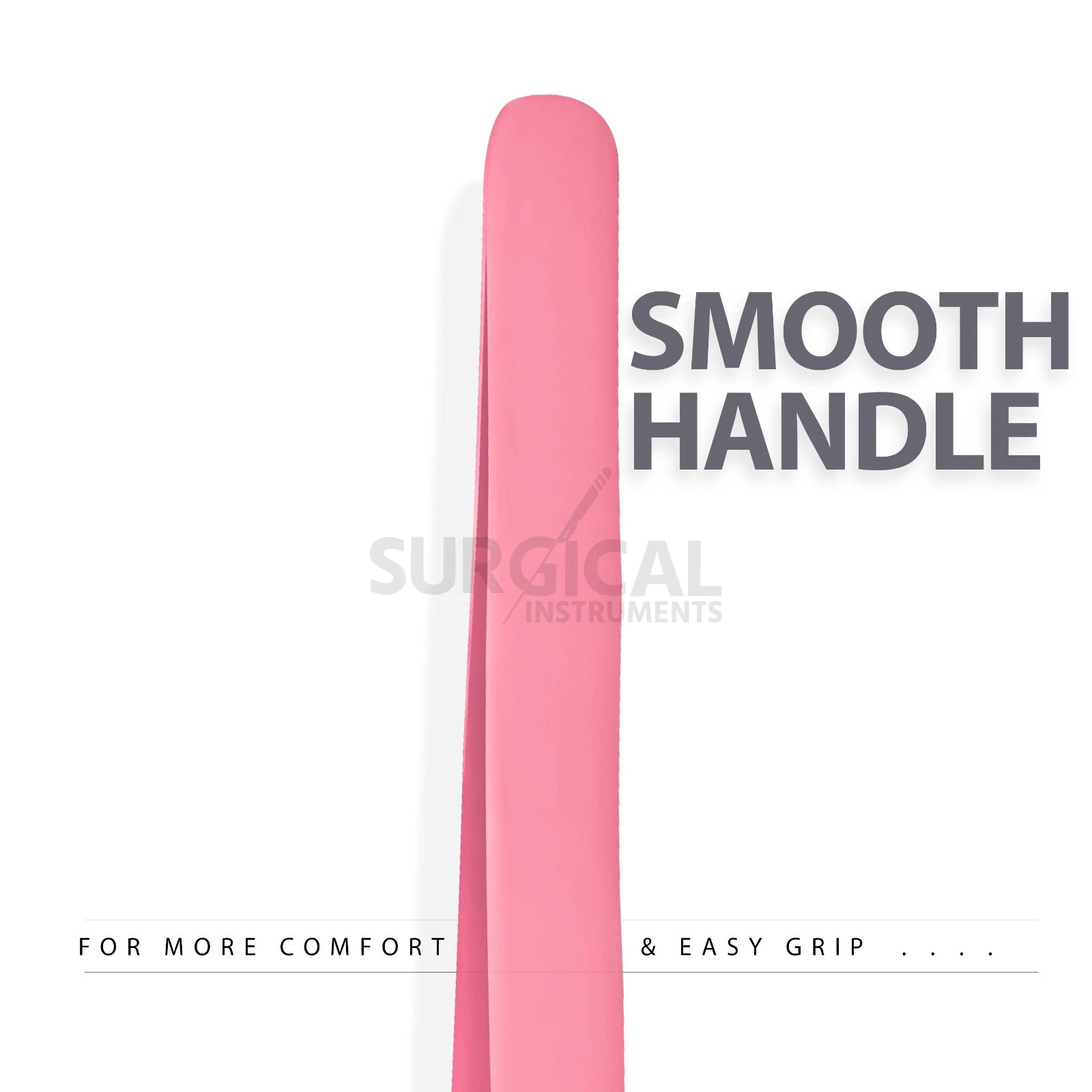 2 Pcs Eyelash Extension Tweezers Straight & Curved Stainless Set (pink) German G image 7