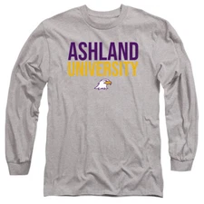 Ashland University Adult Long Sleeve T-Shirt Stacked, Athletic Heather, S-3XL