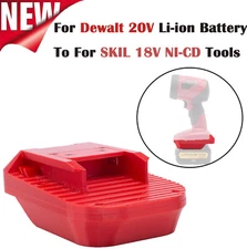 Battery-Adapter For Dewalt 20V Li-ion Battery to for SKIL 18V NI-CD Power Tools