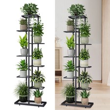 Metall Blumenständer Blumentreppe Pflanzen Regal Blumenregal Garten Balkon 145cm