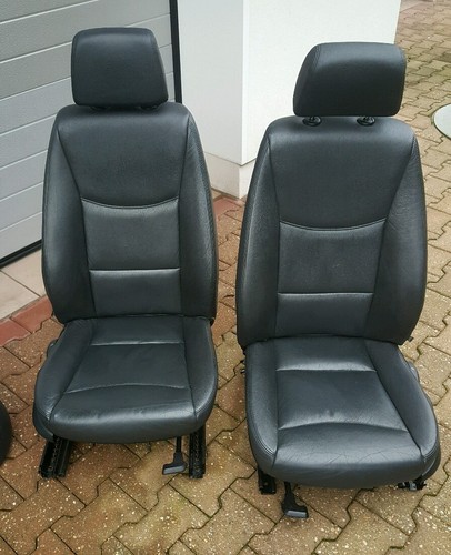 BMW E90 E91 Fahrer ODER Beifahrer Sitz VORNE LINKS RECHTS  Leder Dakota schwarz