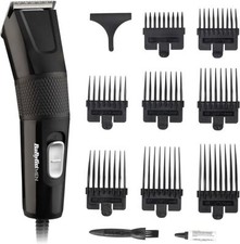 Image of Babyliss Men Precision Power Hair Clipper with 8 Guides & Stainless Steel Blades