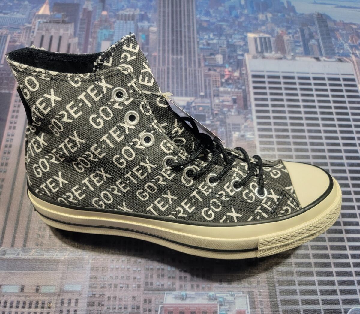 Converse Chuck 70 Hi High Top Gore-Tex All Over Logo Black Converse Chuck 70 Hi High Top Gore-Tex All Over Logo Black