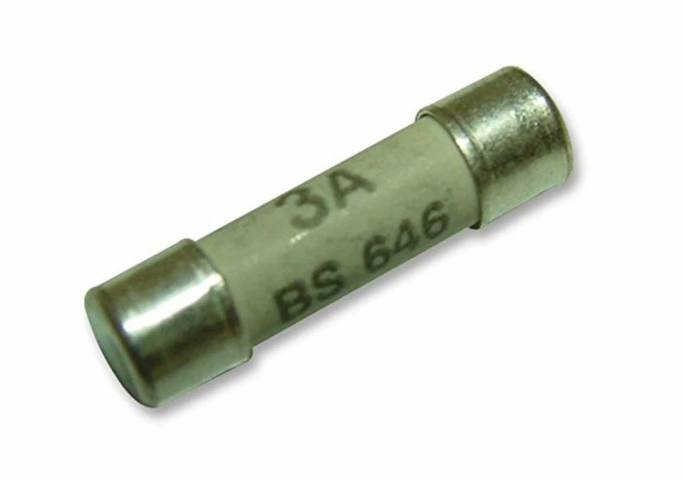 DENCON 2 x REPLACEMENT AMP FUSE 3A Toothbrush Bathroom Shaver Mains Plug Unit 19mm