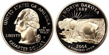 2006 S NORTH DAKOTA STATE QUARTER   PROOF (VERY NICE COIN)