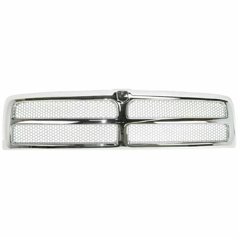 New Front Chrome Grille Headlights Emblem 4PC Fits 1994-2002 DODGE RAM 1500 2500 - Imagem 2 de 4