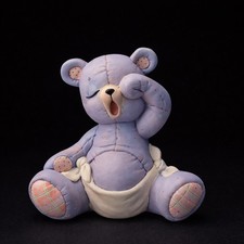 Estatuilla pequeña de oso de peluche bostezando molde deslizante de cerámica Kiple 1283 6 pulgadas