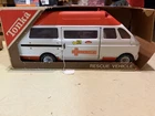 Vintage 70s Tonka Rescue Ambulance:Action Figures/Box/Pressed Steel