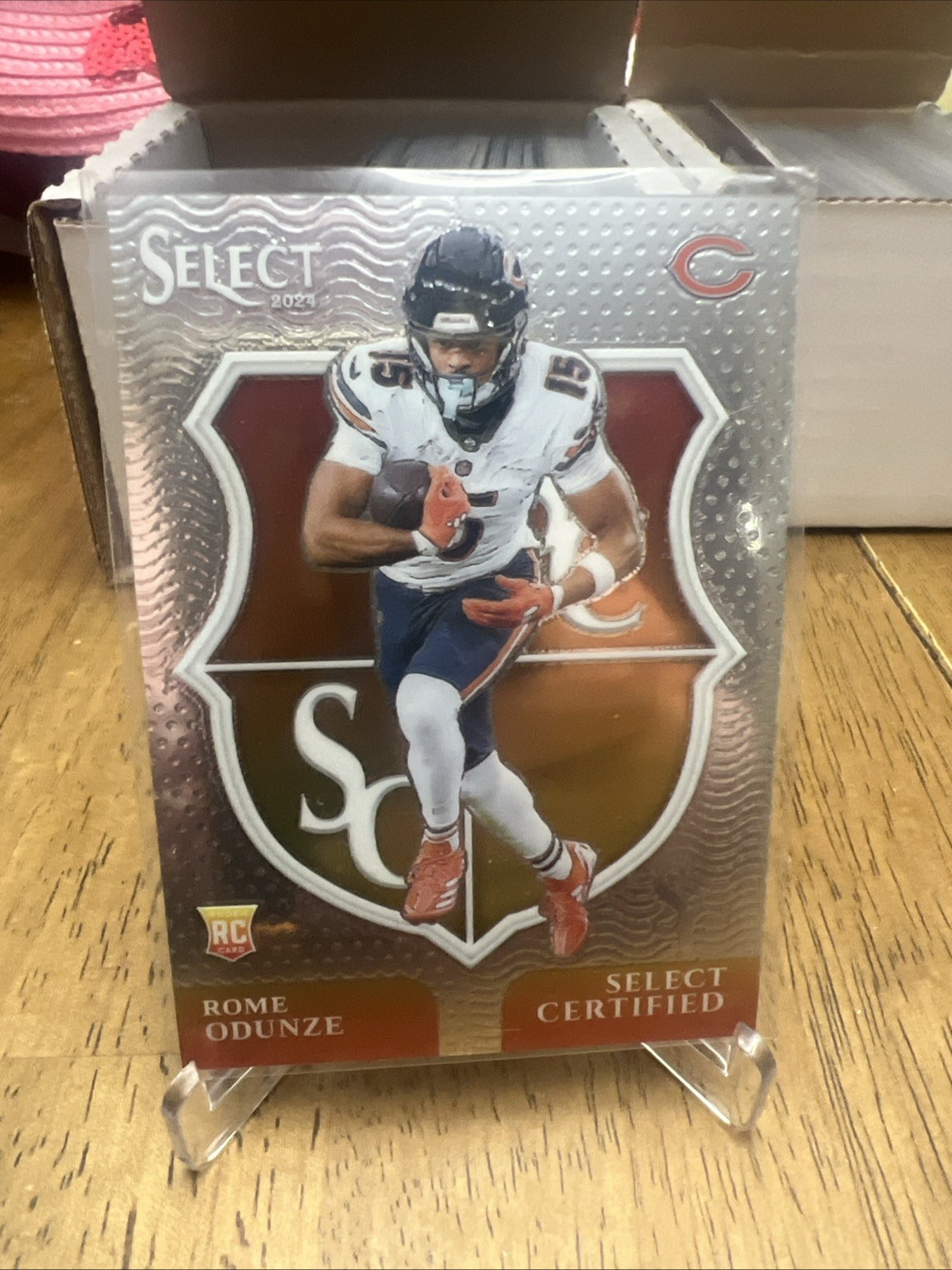 2024 Panini Select - Select Certified Rookies Rome Odunze #10 Silver Prizm (RC)