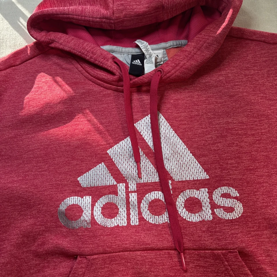 Sudadera con Capucha Juvenil Rosa Adidas Talla X-Grande Foto 2 de 4