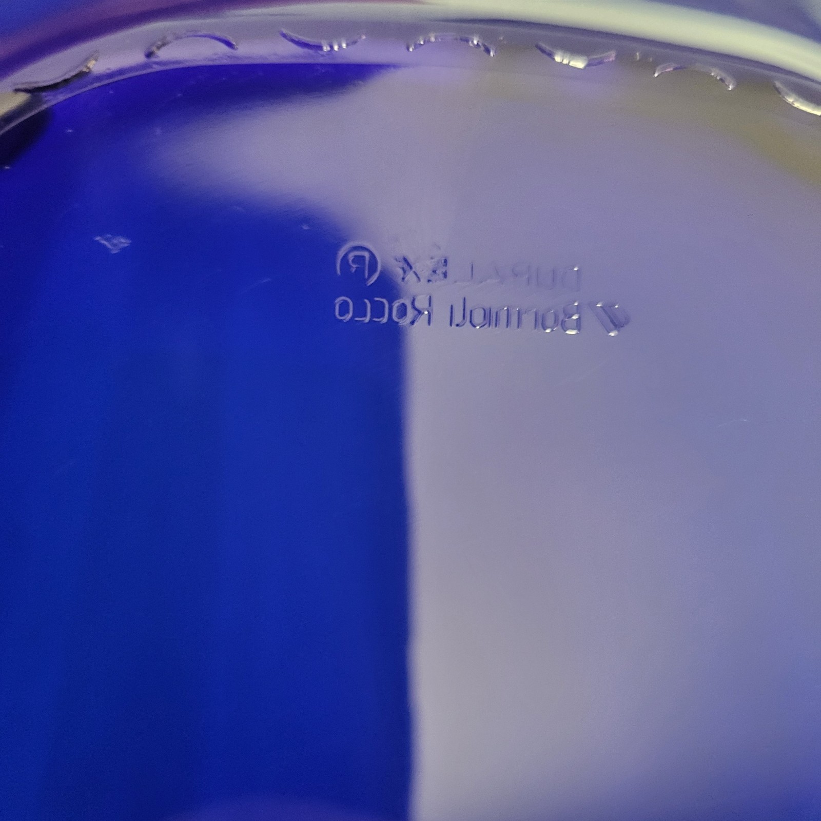 Bormioli Rocco Duralex Cobalt Blue Rectangular Platter, Made in France